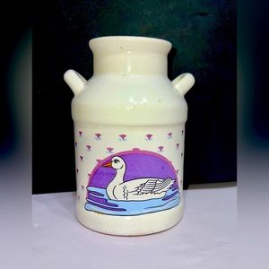 Vtg Swan milk jug crock #cottagecore!!